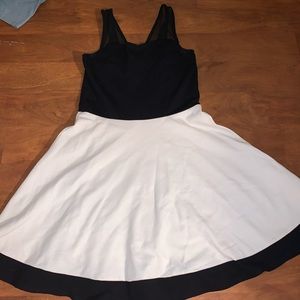 BLACK AND WHITE DRESS
